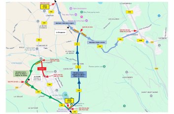 PLAN DEVIATION TRAVAUX  COMMUNE DE TAIX